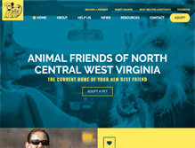 Tablet Screenshot of animalfriendswv.org